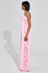 MONICA RUFFLED JUMPSUIT IN PINK