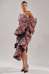 SO MUCH IN LOVE BROCADE MAXI SKIRT