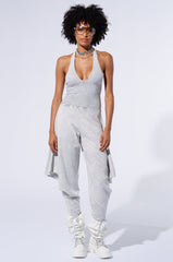 LONG TIME NO SEE KNIT JUMPSUIT