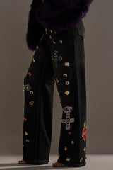 FEELING EXTRA BLESSED EMBELLISHED DENIM