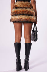 DRIVE ME WILD FUR MINI SKIRT