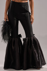 LILY TROUSER WITH BOW IN BLACK