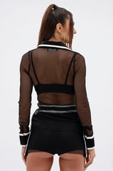 CANT GET ENOUGH MESH BUTTON DOWN