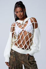OVER THE TOP CUT OUT OVERSIZED SWEATER
