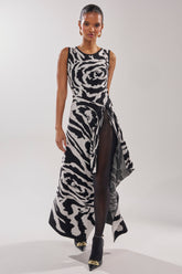 NATOMA FLORAL MAXI SKIRT