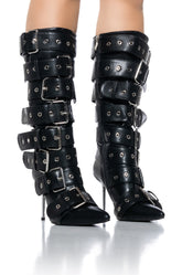 AZALEA WANG SEDNA BLACK BELT COVERED BOOT