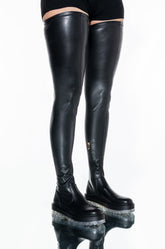 AZALEA WANG WON'T LET YOU DOWN FLATFORM BOOT IN CLEAR
