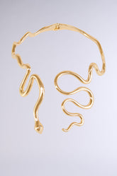WINDING SNAKE STATEMENT NECKLACE