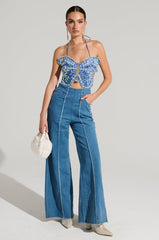 SPREAD YOUR WINGS DENIM BUTTERFLY JUMPSUIT