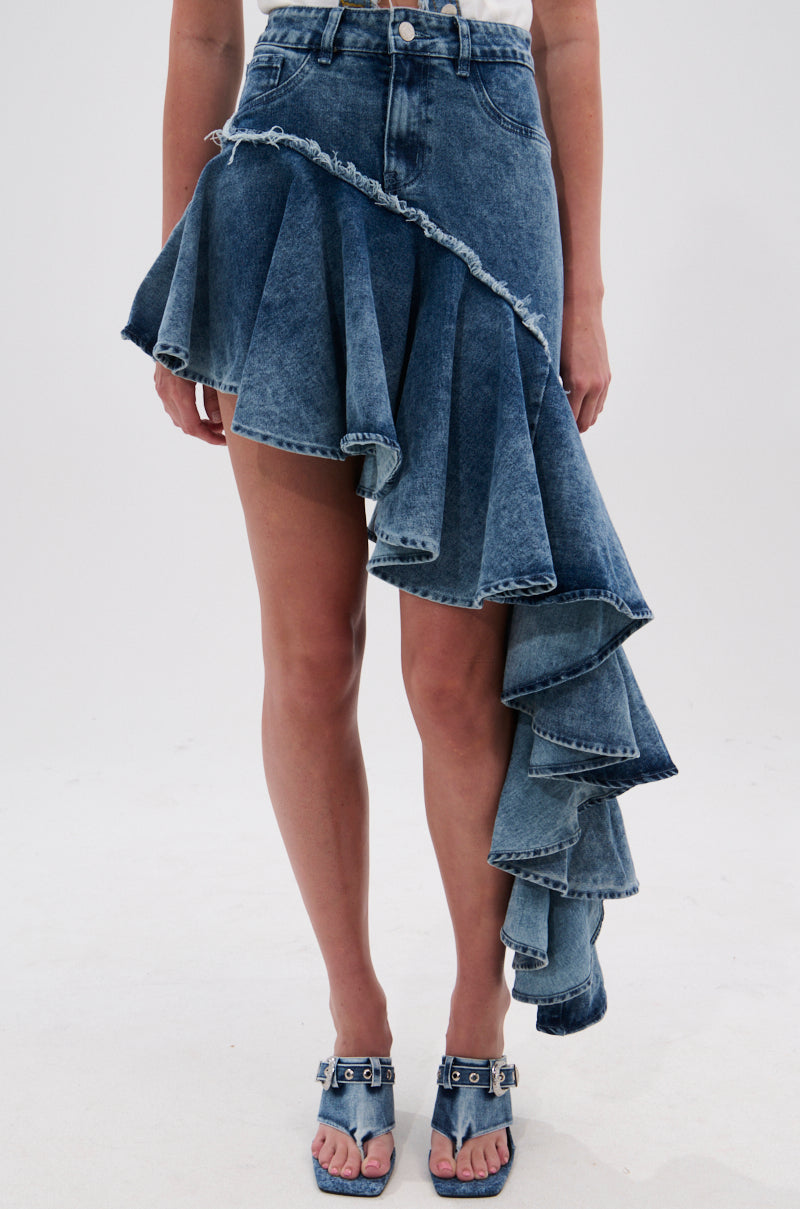 CRAZY FOR YOU DENIM SKIRT
