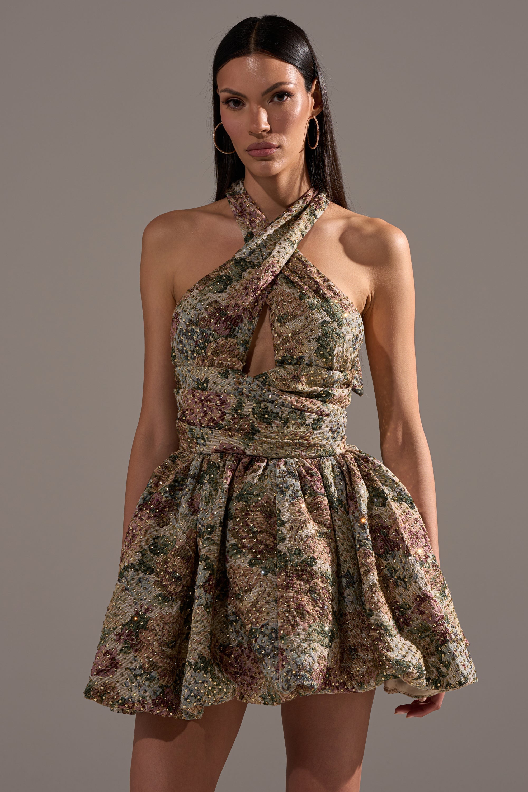 GUESS WHO FLORAL MINI DRESS
