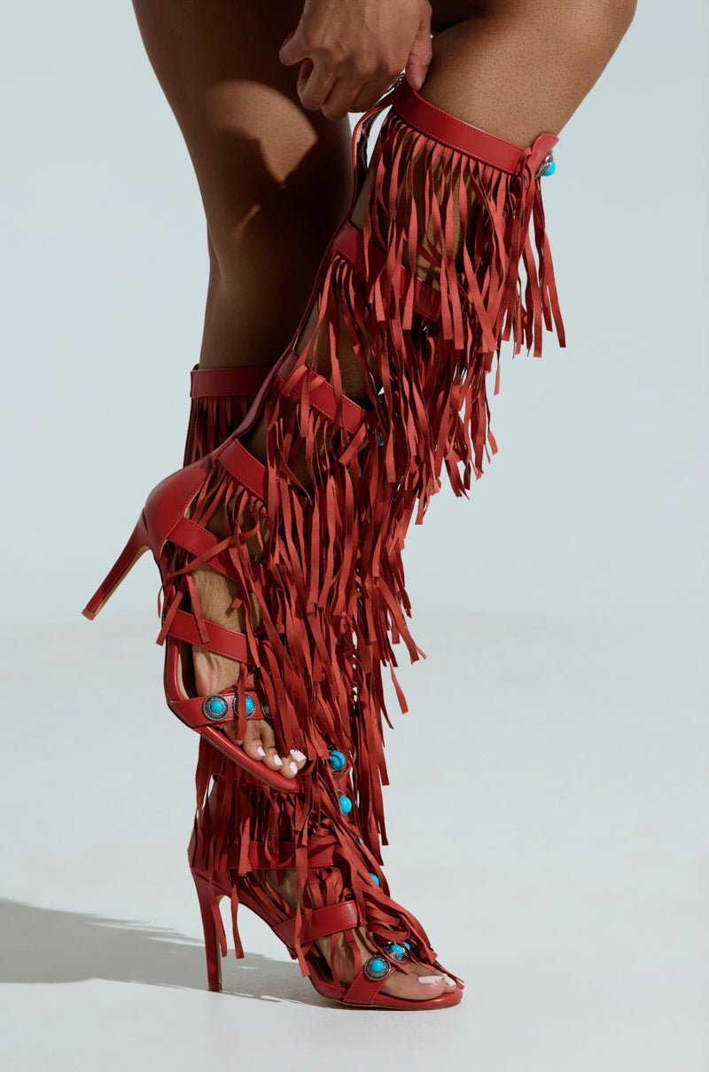 AZALEA WANG AMADEO RED SANDAL