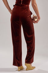 FLASHING LIGHTS VELVET TROUSER