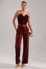 FLASHING LIGHTS VELVET TROUSER