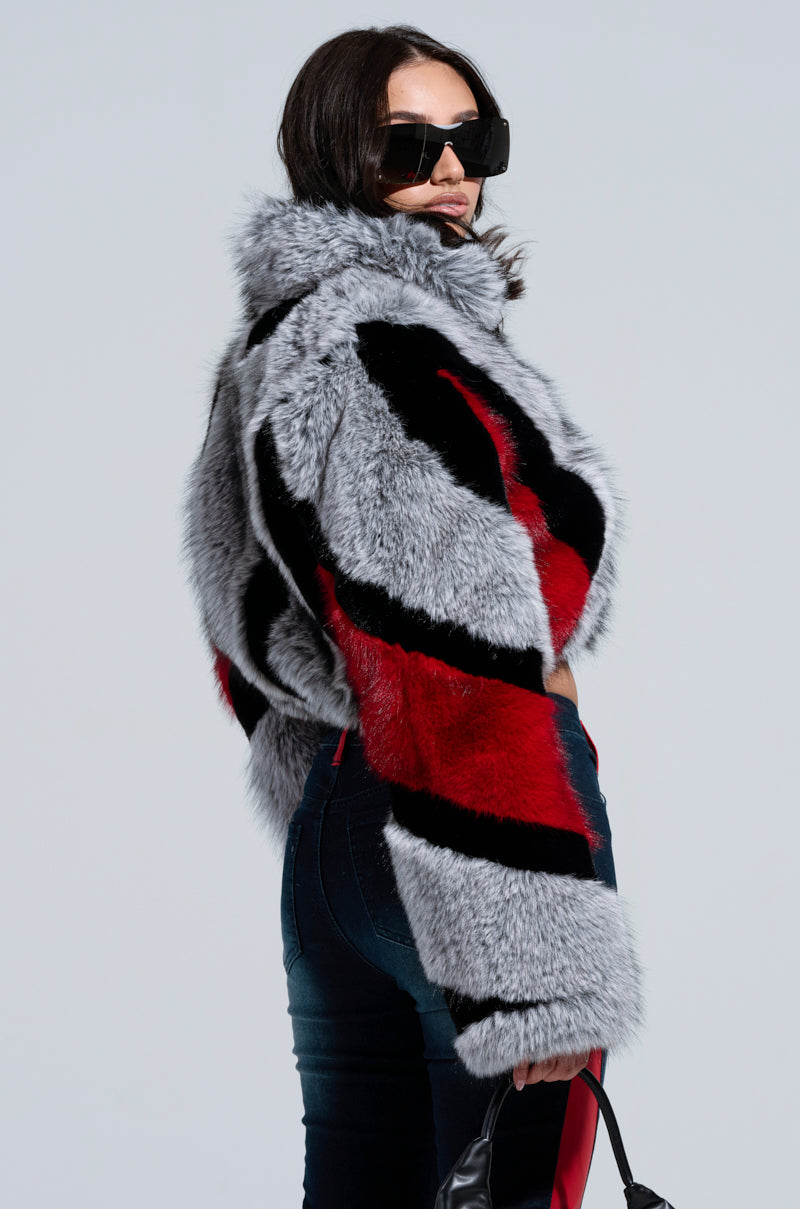 TORONTO FAUX FUR COAT