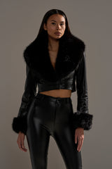 GISELE CROP MOTO BLAZER