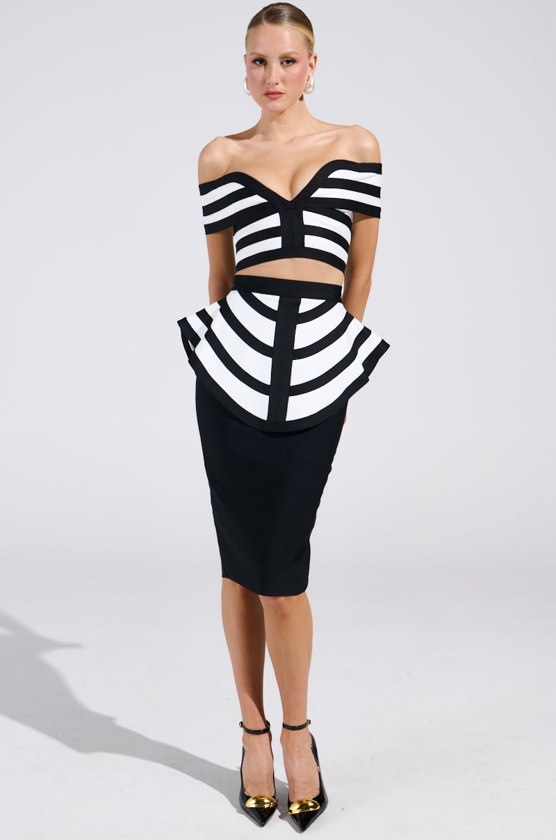WAITING FOR YOU MIDI SKIRT