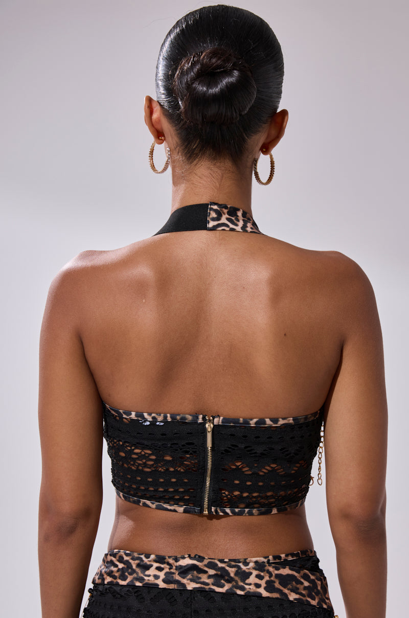 FEELING EXTRA MESH TOP WITH BEADS