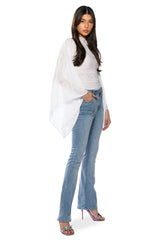 ADORE BELL SLEEVE MESH TOP