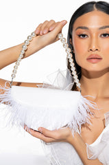 AS IF FEATHER PURSE