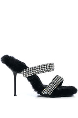 AZALEA WANG KAE BLACK STILETTO SANDAL