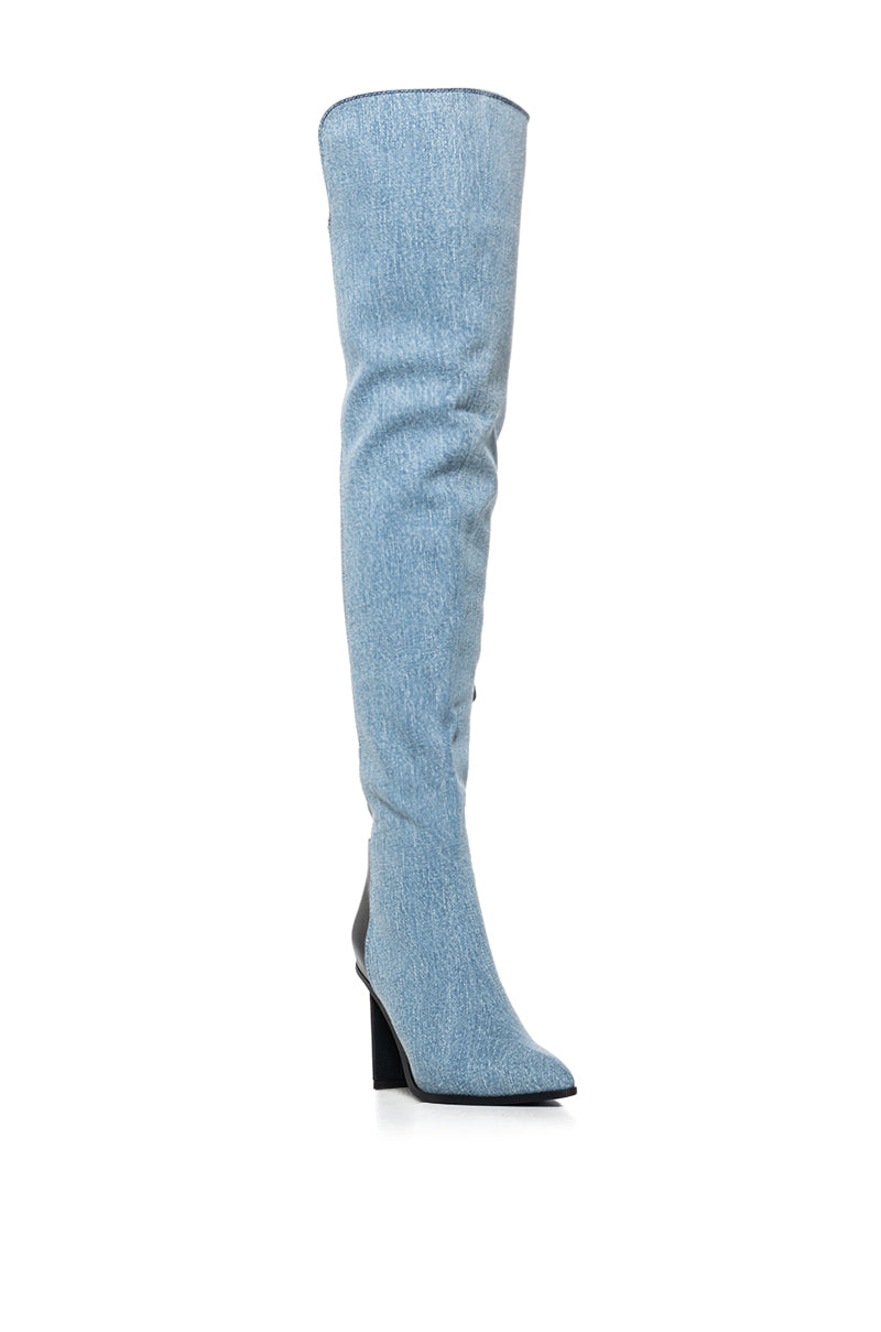 AZALEA WANG NOAM DENIM BOOT