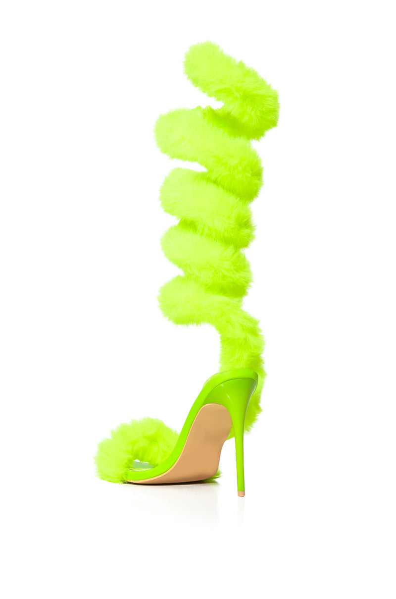 AZALEA WANG YASEEN FUR WRAP UP SANDAL