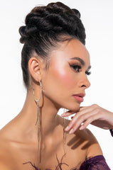 BACK ON SCENE RHINESTONE HOOPS