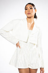 FIFTH AVE FLARE RHINESTONE ROMPER