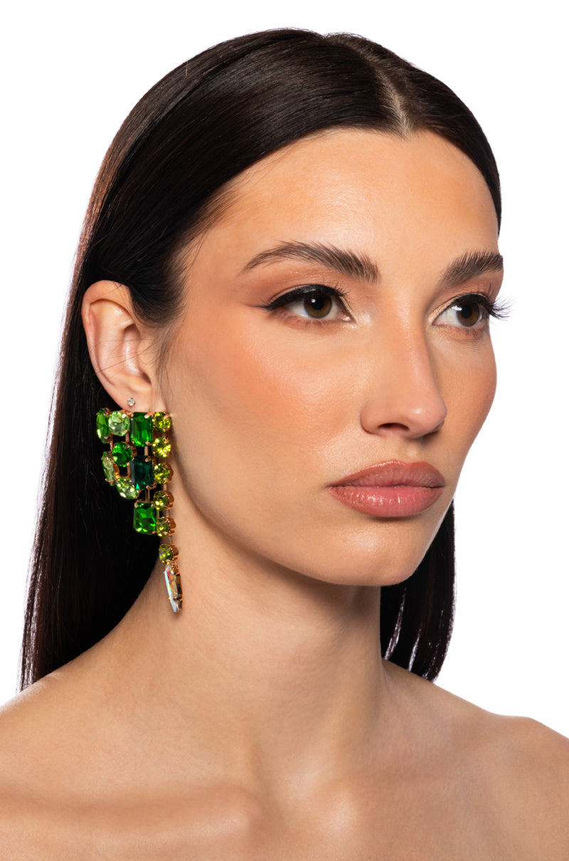 GARDEN OF EDEN EARRING IN GREEN