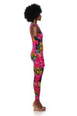 GINA SLEEVELESS JUMPSUIT WITH GLOVES