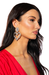 GOLDEN HEART DANGLE EARRING