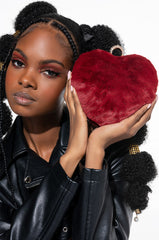 HEARTS FULL RED FLUFFY BAG