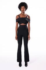 HEY THERE BANDAGE JUMPSUIT WITH CUT OUT