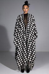 HOUNDSTOOTH AURETA PONCHO