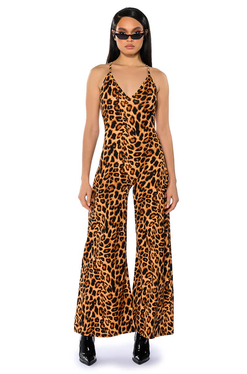 I ONLY WEAR LEOPARD JUMPSUIT