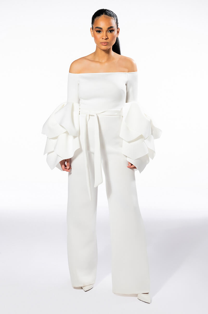 I UNDERSTOOD THE ASSIGNMENT RUFFLE SLEEVE JUMPSUIT