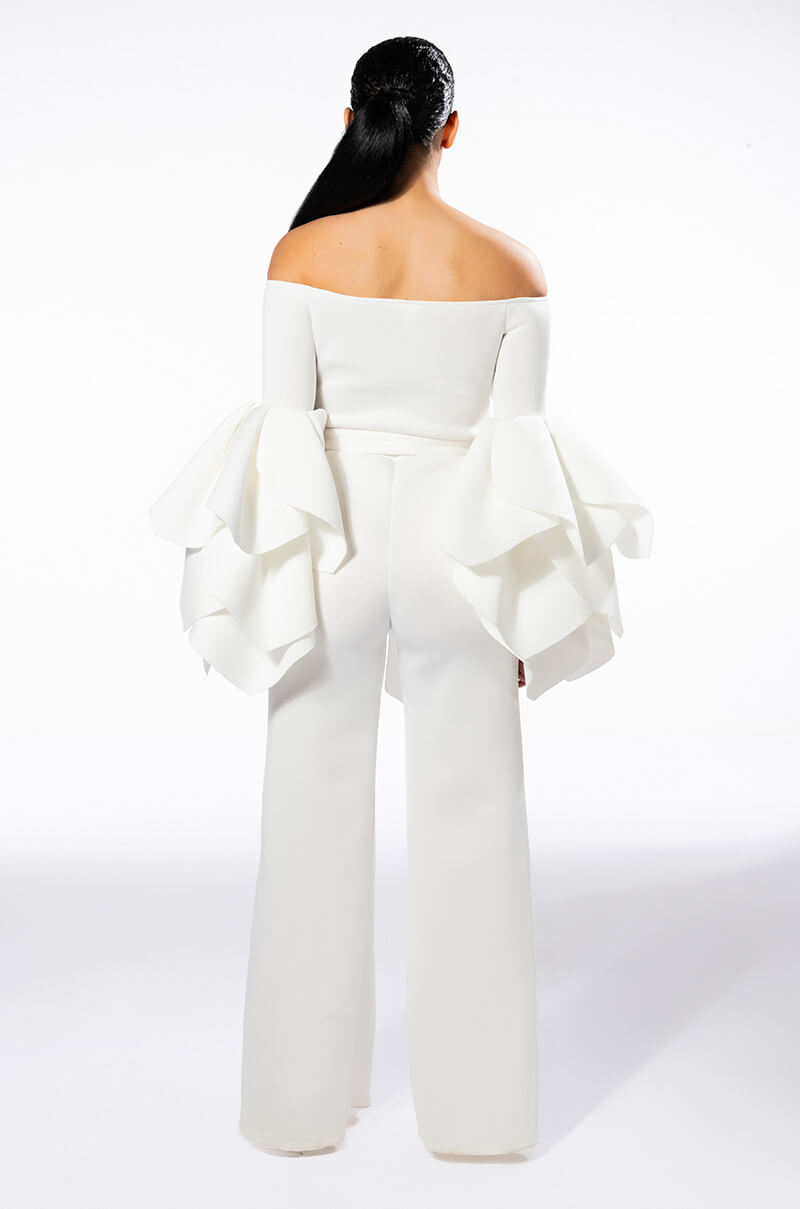 I UNDERSTOOD THE ASSIGNMENT RUFFLE SLEEVE JUMPSUIT