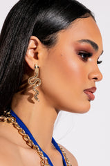 KEEP 'EM SSSTILL SNAKE EARRING