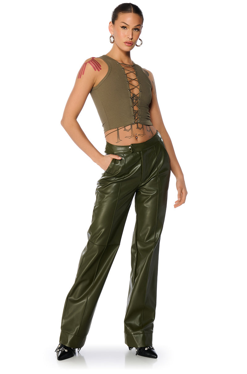 LAYNE LACE UP TANK