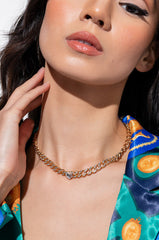 LOVE IS IN THE AIR BLING HEART NECKLACE