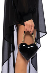 LOVE ME NOT ACRYLIC HEART BAG