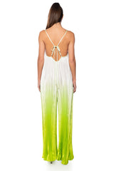 MEL V NECK PLEATED JUMPSUIT