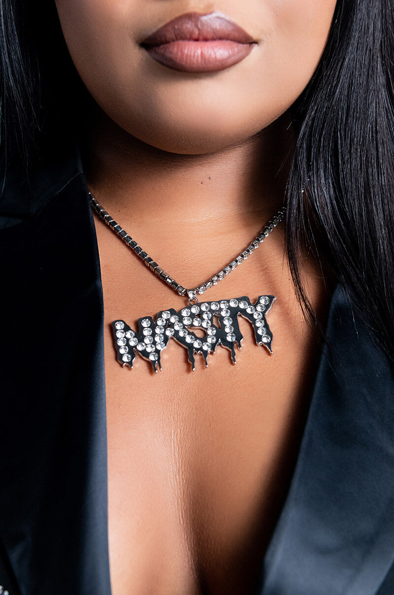 NASTY RHINESTONE NECKLACE