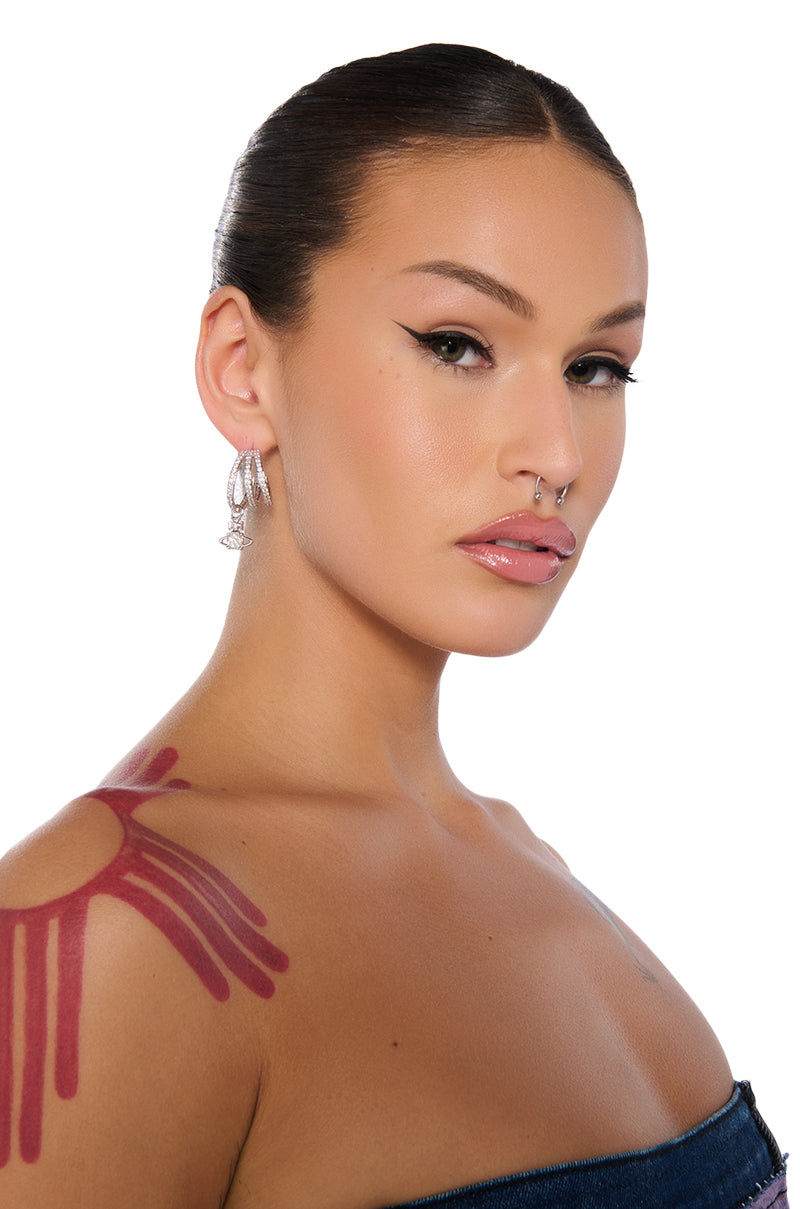 OUT OF THIS WORLD HOOP EARRING