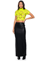 PARALLEL DIMENSIONS CROPPED SWEATER