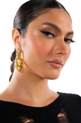 RODIN EMBELLISHED DROP EARRINGS