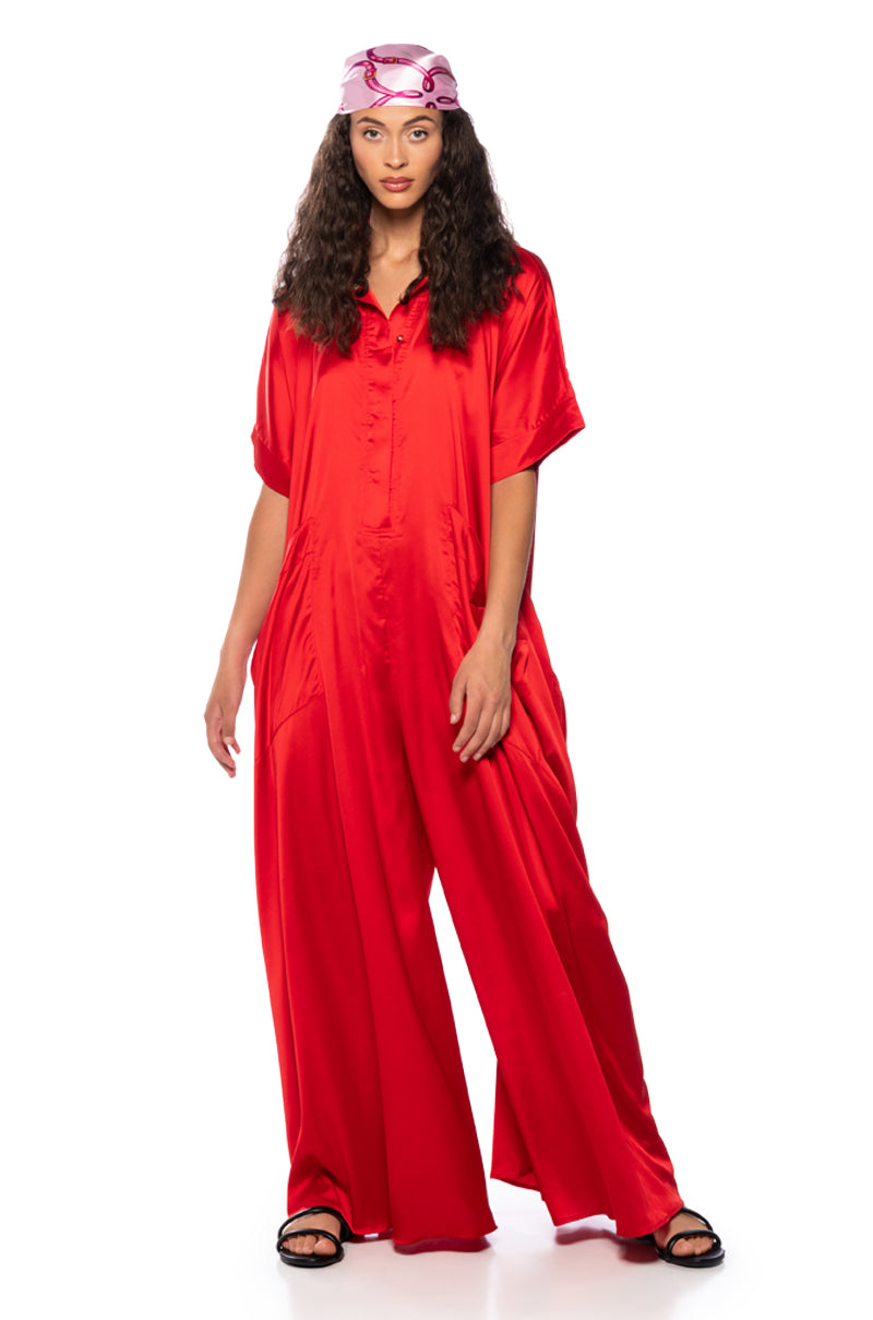 SHE'S RICH OVERSIZED SATIN JUMPSUIT