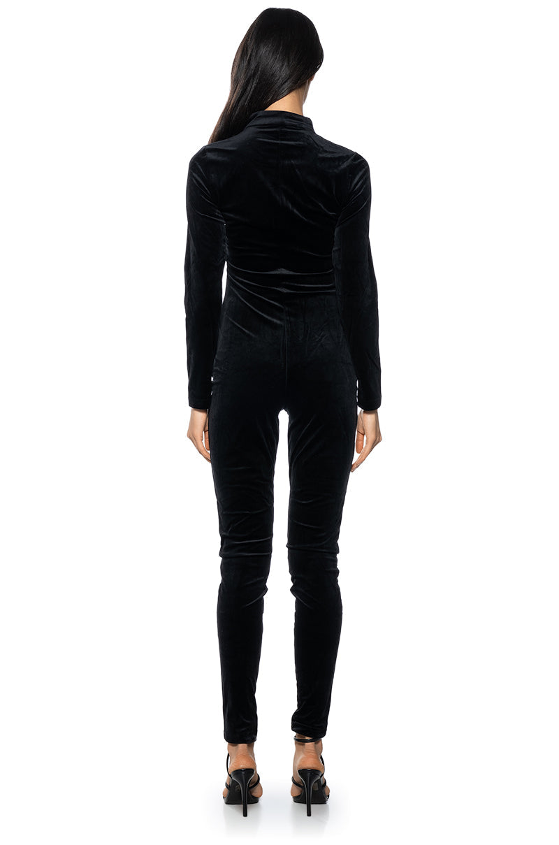 SMOOTH OPERATOR VELVET JUMPSUIT