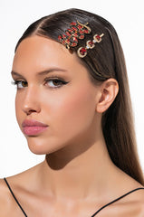 SSSTILL THAT BITCH RHINESTONE HAIR CLIP SET